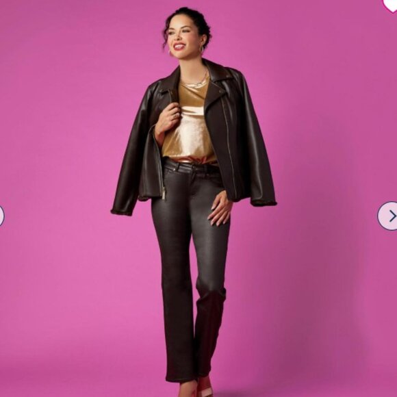 IMAN Global Chic Reversible Faux Fur to Faux Leather Jacket - Size: XL - NWT - Picture 16 of 16